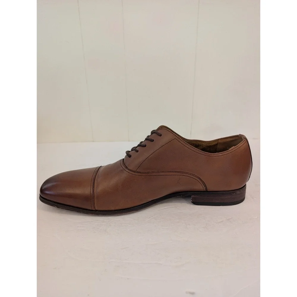 Florsheim Francisco Cognac Cap Toe Size 13D Leather Dress Shoes 11528-221 Mens